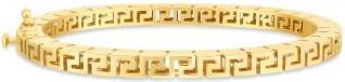Allurez Greek Key Bangle Bracelet 14k Yellow Gold