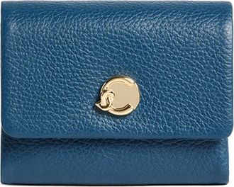 Coccinelle Portafoglio con bottone a pressione - Blu