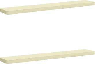 vidaXL Cojines Para Banco De 2 Piezas Vught 2 Pcs 100% Poli&eacute;ster Crema Vidaxl
