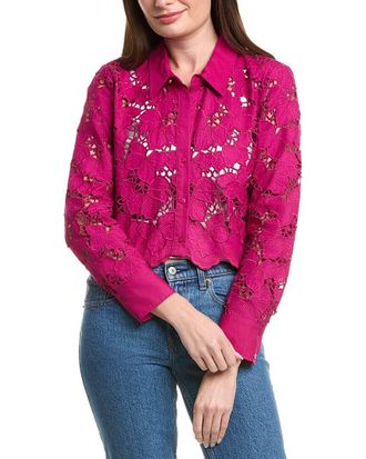 L'agence LAgence Seychelle Cropped Button-Down