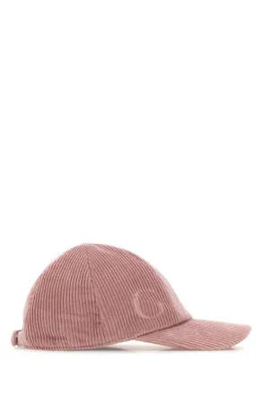Gucci Womens Pink Corduroy Baseball Cap Cappelli E Fasce Per Capelli Hat