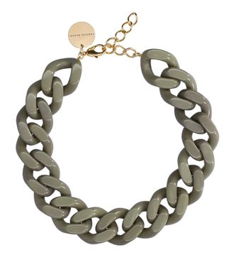 Vanessa Baroni Collier Big Flat Olive