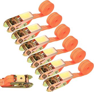 OEM 6 Correas De Amarre, Correa De Trinquete De 25 Mm X 2 M Con Hebilla De Ajuste, Correas De Amarre Ajustables Para Portabicicletas, Equipaje, Motociclet