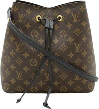 Louis Vuitton Pre-owned Bucket Bags, female, Brown, Size: ONE SIZE Pre-owned Canvas Bucket Bag