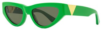 Bottega Veneta BV1176S Cat-Eye Acetate Sunglasses - Green