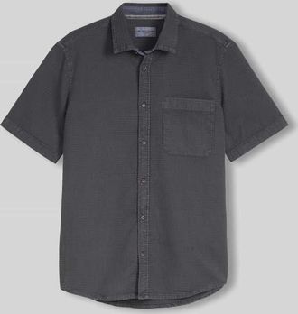 Tom Tailor Regular Fit Freizeithemd aus reiner Baumwolle in Dunkelgrau, Gr&ouml;&szlig;e XXXL