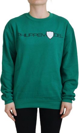 Philippe Model Printed Long Sleeves Pullover Womens Sweater