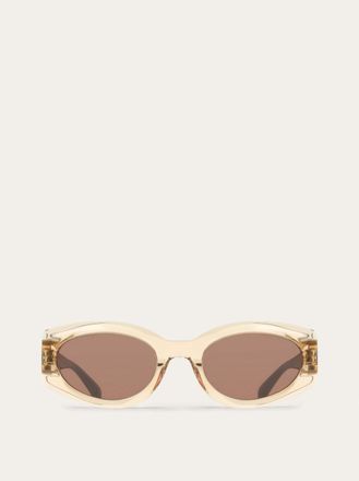 Ferragamo Donna Occhiali da sole rettangolari Marrone