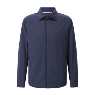 Maurizio Baldassari Light Jackets, male, Blue, L, Casual Shirts