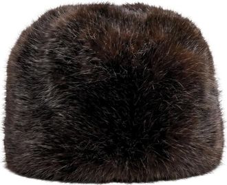 Cesare Gaspari Gorro de Pelo Sint&eacute;tico de Invierno - Accessories - Mujer - Marr&oacute;n - ONE SIZE