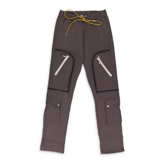 Rhude Gray Canvas Cargo Pants