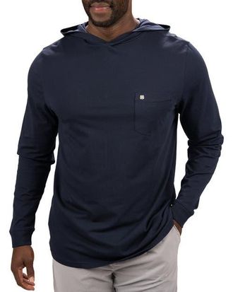 Black Clover Luxe T Hoodie in Navy at Nordstrom, Size Large