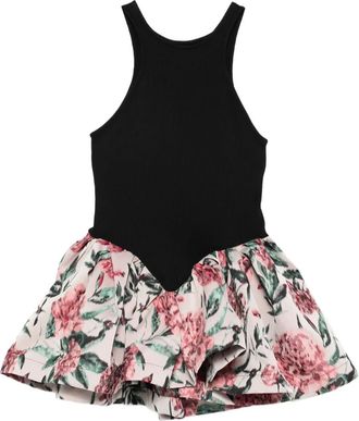 Marques Almeida brocade peplum blouse - Zwart