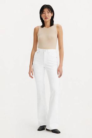 Levi's Vaqueros 726 acampanados de tiro alto - Mujer - 24X32 - Blanco / Soft Clean White