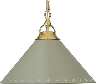 Ballard Designs Ada Enamel Pendant - Sage - Ballard Designs