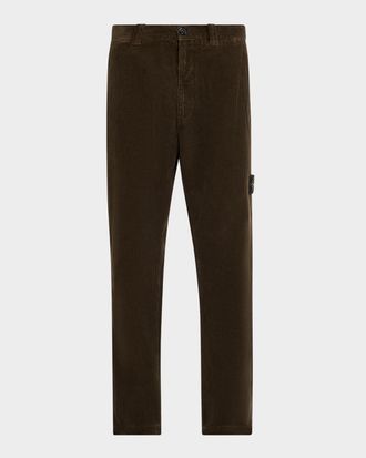 Stone Island Men & apos;s Corduroy Layered Pocket Straight-Fit Pants