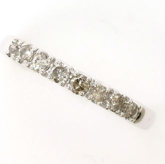 C&A White Gold White Gold (10K) Band Ring (Pre-Owned)