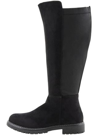 Sheego Weitschaftstiefel SHEEGO, Damen, Gr. 37, XXL-Schaft, schwarz, Lederimitat, Schuhe Weitschaftstiefel