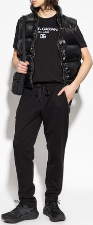 Dolce & Gabbana T-shirt With Logo, Mens, Black