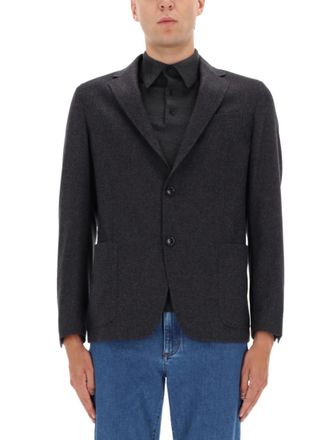 Ermenegildo Zegna Dark Grey Solid Blazer