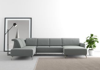 Sit&more Wohnlandschaft »Bailando U-Form« wahlweise mit Kopfteilverstellung und Vorziehsitz, motorisch