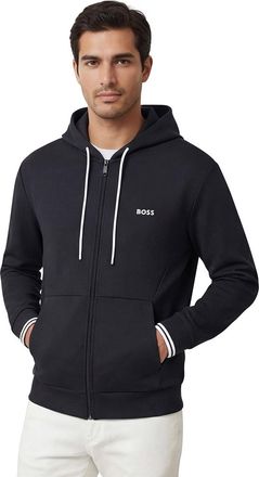 HUGO BOSS Sweatvest BOSS Green FZ Hoodie zone donkerblauw B&T