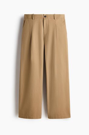 H&M Elegante Hose in Loose Fit - Beige
