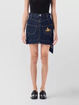 Vivienne Westwood mini jupe marin denim