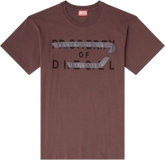 Diesel T-norm-v 11 - Heren - T-shirts - Bruin - M - Tops