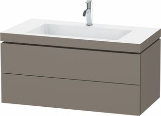 Duravit Lavamanos Duravit L-cube Con Base Mural, 100x48 Cm, 2 Cajones