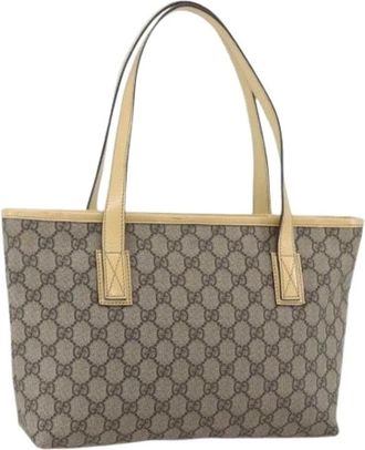 Gucci Pre-owned Tote Bags, female, Beige, Size: ONE SIZE Pre-owned Tote Bag