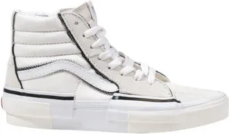 Vans Mens Sk8hi Deconstructed Sneakers - White Leather - Size EU 39