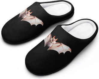 Generic Bat Mens Slippers Memory Foam Winter Warm Sandals Slip On House Shoes Size 7-14