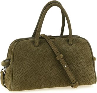 Jacquemus Womens Le Petit Shoulder Bag Green Calfskin Leather