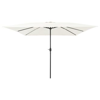 Berkfield Home Square Garden Parasol 295x245 cm Sand White