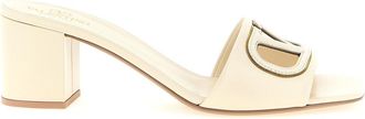Valentino Garavani Off White Logo Heels