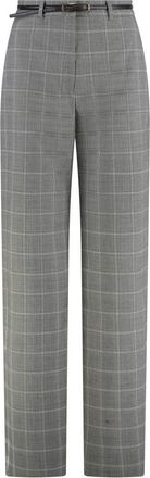 Max Mara Broeken - Dames - Straight fit broeken - Veelkleurig - S - Broeken