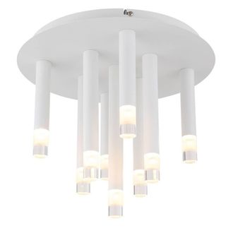 Netlighting Ryan Multi Arm Semi Flush Ceiling Lamp White Matt 9x G9