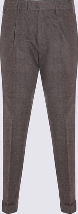 Pantaloni Torino Beige Wool Pants