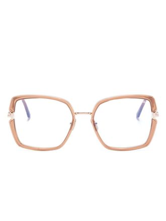 Tom Ford Eyewear FT5985B square-frame glasses - Neutrals