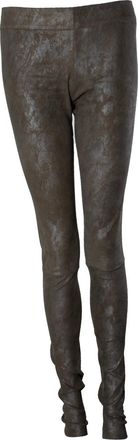 Sylvie Schimmel suede coated legging in taupe