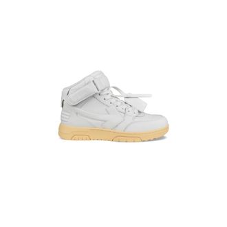 Off-white Schoenen, Heren, Wit, 43 EU, Leer, Out Of Office High-top Sneakers
