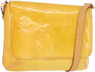 Louis Vuitton Pre-owned Schoudertas - Dames - Vintage Schoudertas - Geel - ONE Size - Leer - Vintage