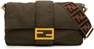Fendi Pre-owned Belt Bags, female, Brown, Size: ONE SIZE Pre-owned Nylon Satchel