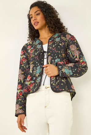 DUSK Reversible Printed Quilted Jacket