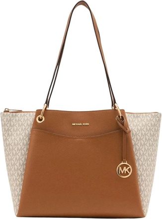 Michael Kors Sac Cabas May - Dames - Shoppers - Beige - ONE Size - Leer - Tassen