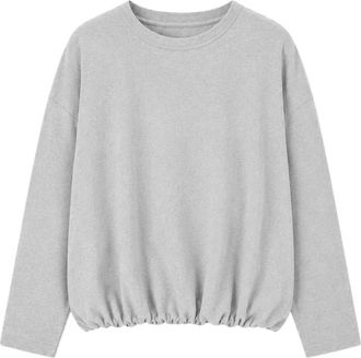 FRNCH Frnch - Haneul Top - Dames - Sweatshirts & Hoodies - Grijs - Maat: S Katoen