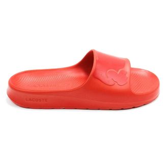Lacoste Mens Croco 2.0 Slide Sandals In Red