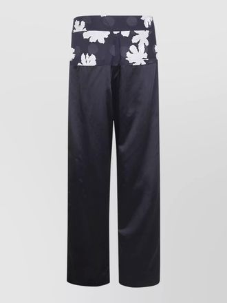 Dries Van Noten two-tone wide-leg trousers