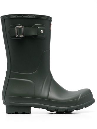 Hunter Regenlaarzen met logodetail - Groen
